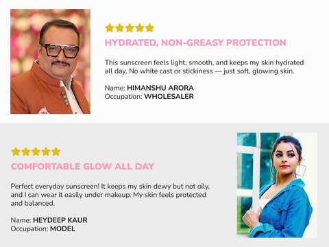 2% Hyaluronic Acid SPF 50 Sunscreen with PA++++, Vitamin E & Raspberry Extract