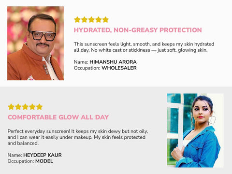 2% Hyaluronic Acid SPF 50 Sunscreen with PA++++, Vitamin E & Raspberry Extract