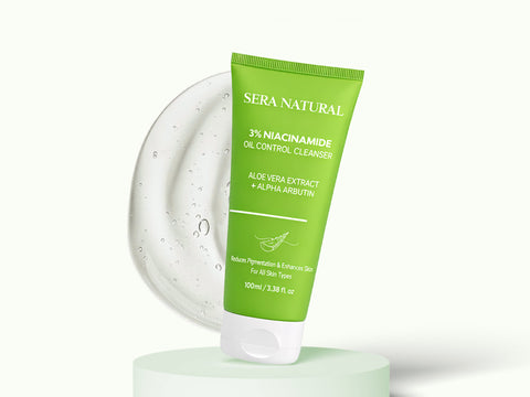 3% Niacinamide Face Cleanser with Alpha Arbutin & Aloevera Extract
