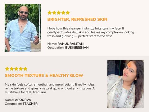 2% Vitamin C Face Cleanser with AHA & BHA + Papaya & Ginger Root Extract