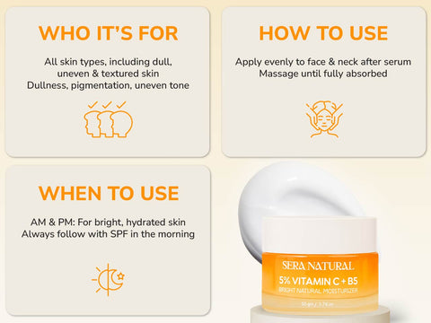 5% Vitamin C + B5 Moisturizer with 2% Glycolic Acid & 3% Niacinamide