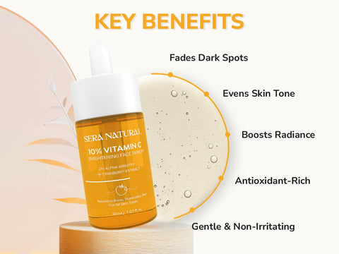 10% Vitamin C Face Serum with 2% Alpha Arbutin & Cranberry Extract