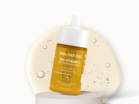 10% Vitamin C Face Serum with 2% Alpha Arbutin & Cranberry Extract