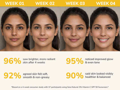 2% Vitamin C SPF 50 Sunscreen & PA++++ with Niacinamide & Vitamin A,E & F